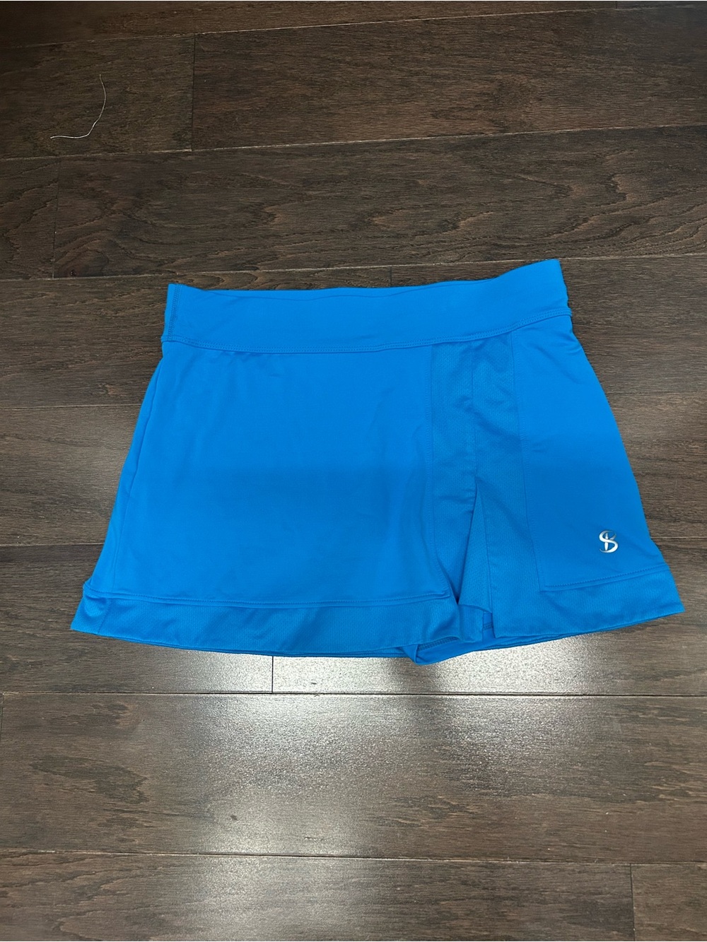 Bright Blue Women's Athletic Skort with Subtle Logo